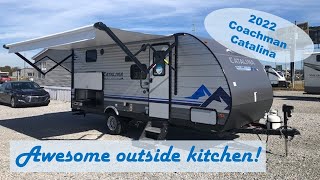 SUV Towable Amazing Outside Kitchen 2022 Coachmen Catalina Summit Series 184BHS [upl. by Garson]