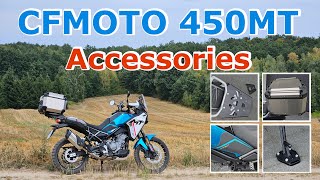 🏍 CFMOTO 450MT 🔧 accessories [upl. by Tully65]