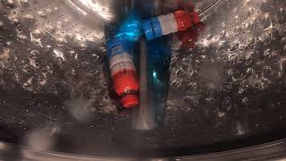 IcePop Prime Bottles with Blue Water in Maytag Washing Machine 12 [upl. by Orian656]