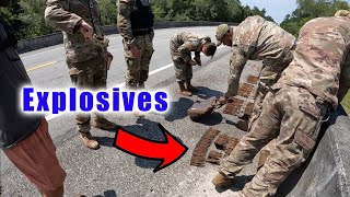 Magnet Fishing On A Military Base  US Army Equipment Recovered 86 Rockets Mortar and More [upl. by Lenod118]