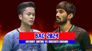 ANTHONY GINTING VS SRIKANTH KIDAMBI BADMINTON ASIA CHAMPIONSHIPS 2024 [upl. by Alo]