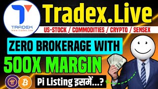 Tradex live tutorial  Bitcoin price prediction  Best trading platform zero brokerage 500X Margin [upl. by Imer285]