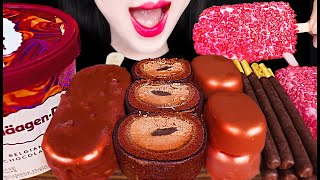 ASMR Leftover Chocolate Dessert Ice Cream 초콜릿 디저트 아이스크림 먹방 Mukbang Eating [upl. by Garda]