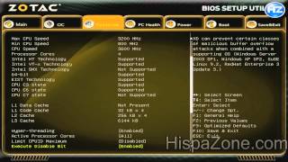 Zotac EI750 UEFI  HispaZonecom [upl. by Phelps]