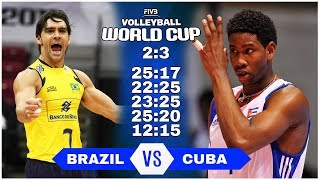 Legendary Match  Cuba vs Brazil  Volleyball World Cup 2011 [upl. by Yenoh]