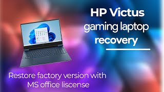 HP Victus fa0092 recovery [upl. by Mehsah513]