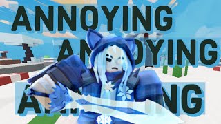 The Most Annoying Kit in Roblox Bedwars Freiya [upl. by Lehrer]