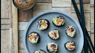 De gezonde goesting  Quinoa sushi  Steffi Vertriest [upl. by Ateuqahs388]