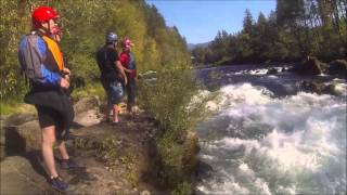 Rush Hour at Spencers Hole N Santiam Surfing amp Carnage 1200 CFS [upl. by Acirema121]