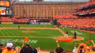 Delmon Youngs hit in Game 2 [upl. by Finny]