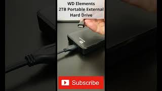 WD 2TB Elements Portable External Hard Drive storage storagedevice westerndigital youtubeshorts [upl. by Alekahs]