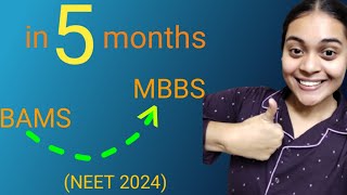 How I managed my Partial Drop BAMS to MBBS in 5 months✨✨ [upl. by Idelia]