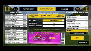 RCB AUCTION VIRAT KOHLIABDE villers and ms dhoni [upl. by Arriet348]