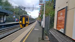 Transport For Wales Class 158 Super Sprinters passing Smethwick Galton Bridge Station [upl. by Foushee]