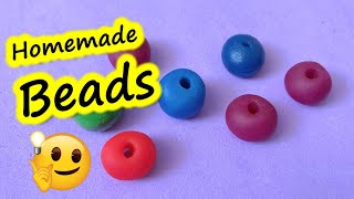 How to make beads at homehomemade thermoplasticpearls making at homebeads craftsSajals Art [upl. by Wina407]