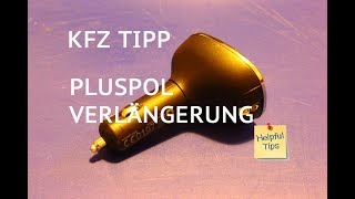 Pluspol Verlängerung 12V KFZ Adapter für Zigarettenanzünder  Steckdose ohne Strom [upl. by Naresh101]