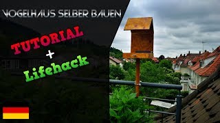 Vogelhaus einfach selber bauen Tutorial  Schritt für Schritt Anleitung und Heimwerker Lifehacks DIY [upl. by Fugazy]