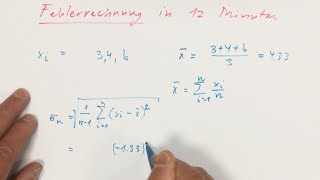 Fehlerrechnung in 12 Minuten [upl. by Eserahs]