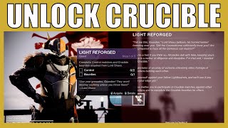 How To Unlock The Crucible As A New Player  Destiny 2 Free To Play Guide [upl. by Dugaid]