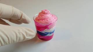 PAINT MIXING Raspberry Smoothie [upl. by Ayahsey788]