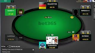 Just A Typical 30 Minutes On Bet365 Poker [upl. by Radborne970]