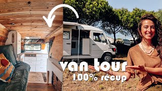 VAN TOUR  Fourgon aménagé 100 récup [upl. by Lledroc485]