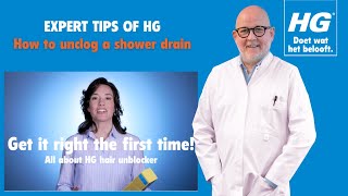 Shower drain clogged With the expert tips of HG you can unblock the shower drain in one go [upl. by Ytirahc]