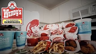 WENDYS 20 VALUE MENU CHALLENGE  RANDY SANTEL [upl. by Hovey]