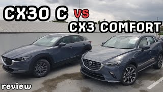 CX30 C vs CX3 comfort รีวิวเปรียบเทียบความต่างความคุ้มค่าเลือกรุ่นไหนตัดสินใจเลย cx30 cx3 mazda [upl. by Ojaras650]