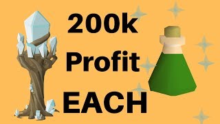 PROFITABLE MAGIC SEEDS How to grow crystal trees OSRS [upl. by Zosema261]