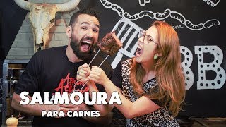 COMO FAZER SALMOURA PARA CARNES FEAT LARICA NA BRASA [upl. by Nesrac]