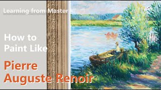 How to Paint Like Pierre  Auguste Renoir  Impressionist Landscape  Acrylic [upl. by Sukhum171]