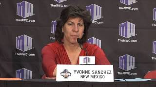 2013 Mountain West Basketball Tournament  Head Coach Yvonne Sanchez PostUNLV Press Conference [upl. by Aube]