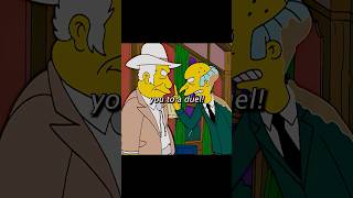 Mr Burns challenged the cowboy to a duel😨 [upl. by Newby]