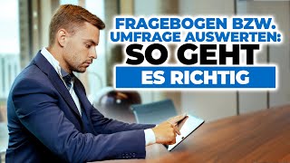 Fragebogen bzw Umfrage auswerten SO geht es richtig SPSS R  Studio STATA [upl. by Enrico]