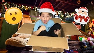 I MAILED MYSELF in a BOX TO SANTA CLAUSE AND IT WORKED HUMAN MAIL CHANNEL ALMOST FROZE [upl. by Hertberg857]