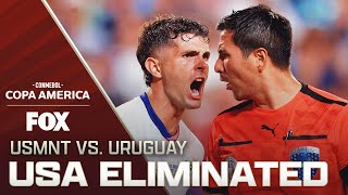 United States ELIMINATED from 2024 Copa América after loss to Uruguay  Copa América 2024 [upl. by Hoebart]