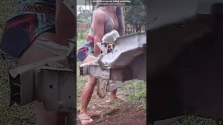 Watch Gil Cunha lift It Scrap Car Rolling amp Lifting femalestrength womensbodybuilder [upl. by Greenwell]