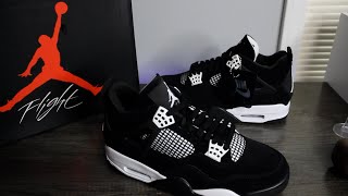 EARLY LOOK AIR JORDAN 4 WHITE THUNDER 2024 [upl. by Anderson]