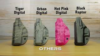 Kydex ColorsPatterns  Vedder Holsters  Previous Version [upl. by Irt]