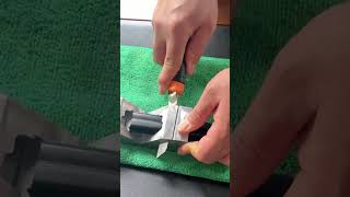 Window sealing tape bevel cutting process [upl. by Joella]