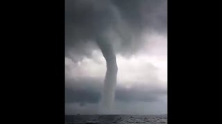 Waterspout captured off the coast of Venezuela [upl. by Rahr]