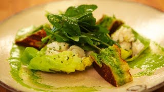 Breville  Chef Chris Hastings Blue Crab Salad with Grilled Avocado Sandwich Road to the Recipe [upl. by Montana]