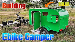 I Building a Ebike Camper Trailer Mini  Ebike MobiHome  Detailed Build [upl. by Airamak]