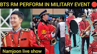 BTS RM PERFORM LIVE 🔴 IN MILITARY EVENT  NAMJOON FULL PERFORMANCE VIDEO [upl. by Jarek254]