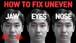 Fixing Uneven FaceJaw Eyes Nose Facial Asymmetry in 6 Minutes [upl. by Ensign]