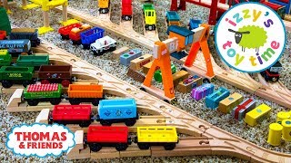 Thomas and Friends  THOMAS TRAIN CARGO YARD Fun Toy Trains  Thomas and Brio Trains [upl. by Bud]