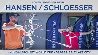 Stephan Hansen v Mike Schloesser – Compound Men Gold Final  Salt Lake City 2017 [upl. by Alviani]