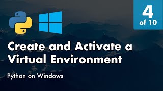 Install Python 38 on Windows 10  4 of 10  Create and Activate a Virtual Environment with Pipenv [upl. by Aisnetroh]