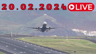 LIVE From Madeira Island Airport 20022024 [upl. by Ahseryt]